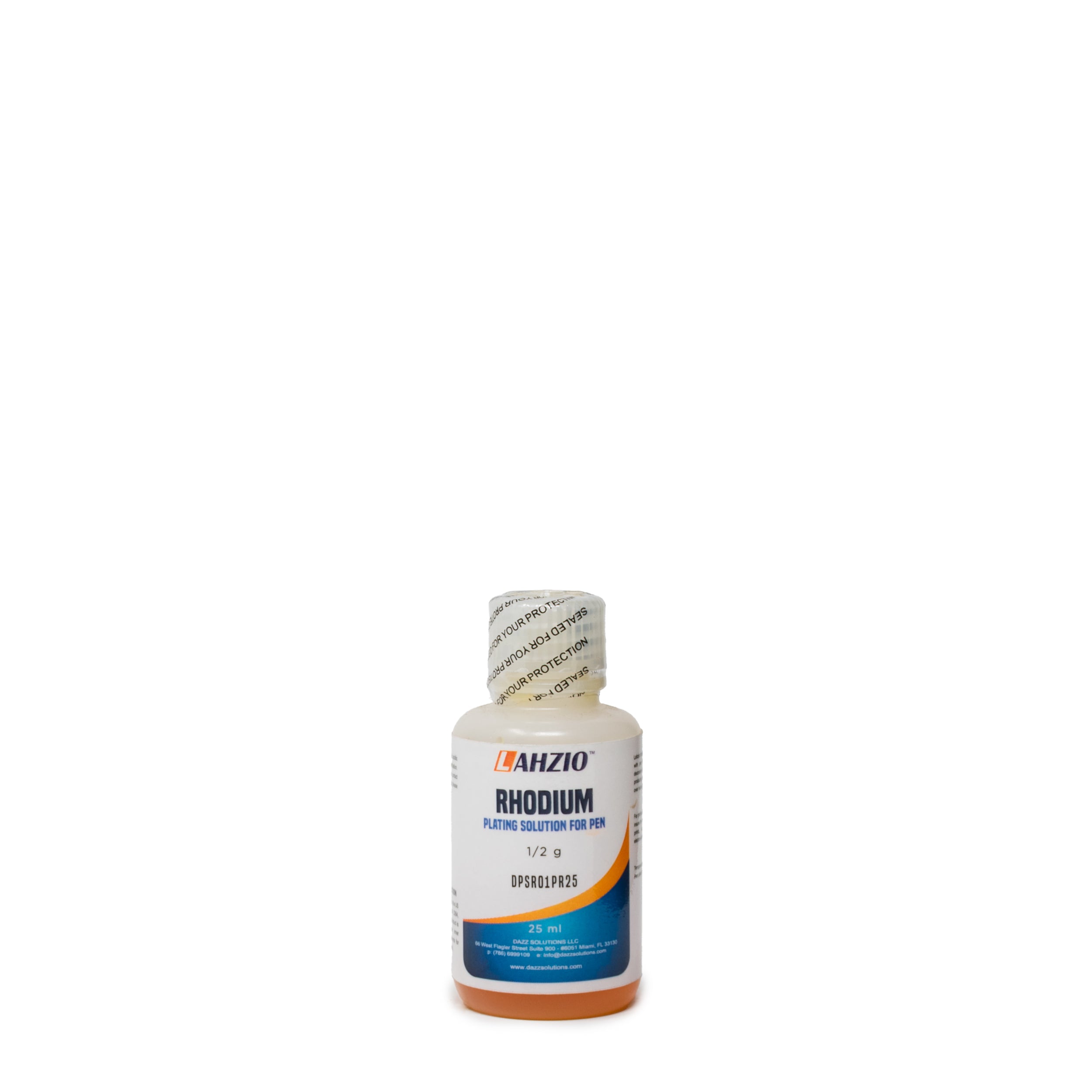 RHODIUM PLATING SOLUTION FOR PEN READY TO USE 25 ML 1/2 g
